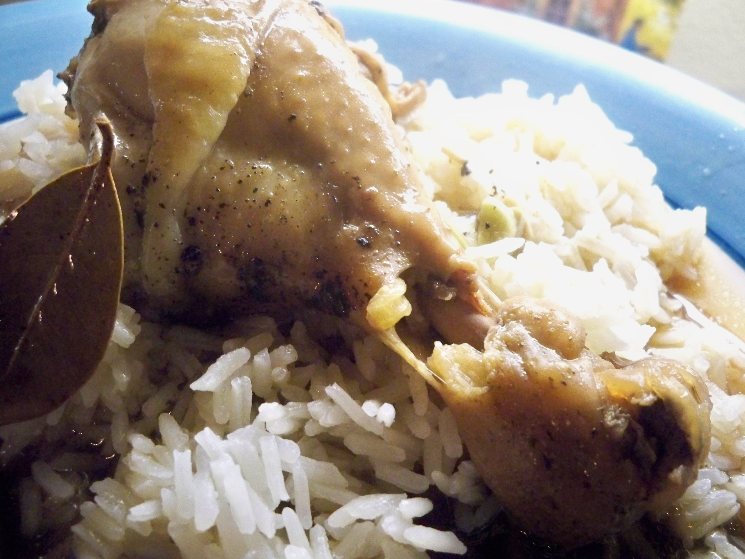 How to cook White Rice and Crockpot Chicken Adobo