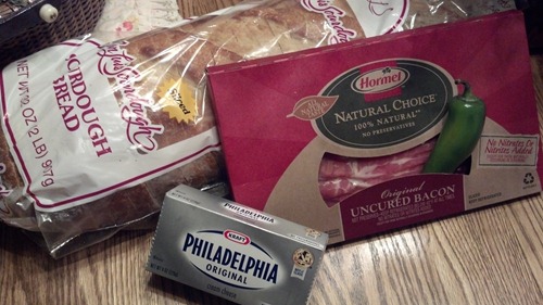 Ingredients for Jalapeno Popper Grilled Cheese Sandwiches