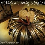 How to Make a Canning Ring Pumpkin via The Simple Homemaker