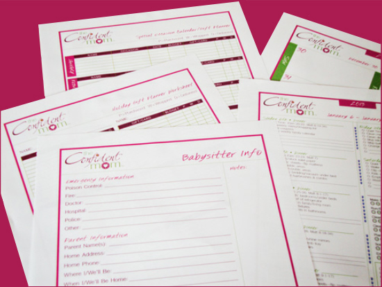 The Simple Homemaker recommends The 2013 Confident Mom Planner and Supplement Package