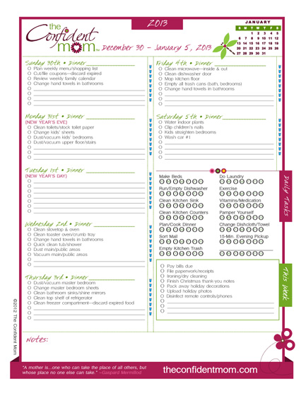 The Simple Homemaker recommends the 2013 Confident Mom Planner (Two dollars off through 1/18)
