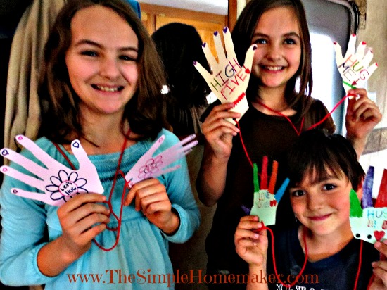 35 Simple, Candy-Free Valentine Ideas | www.TheSimpleHomemaker.com Send a Hug in the Mail and 35 Other Simple, Candy-Free Valentine Ideas | www.TheSimpleHomemaker.com