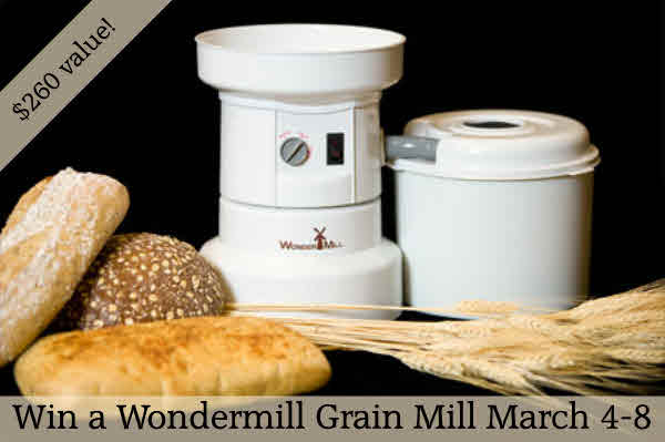 Win a Wondermill Grain Mill worth $260