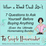 When A Good Deal Isn't - 7 Questions to Ask Yourself Before Buying Anything (Even the Ultimate Homemaking Bundle)