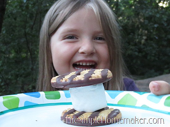 Simple {Nearly} Messless S'mores -- Only two ingredients and a mind-blowing technique!