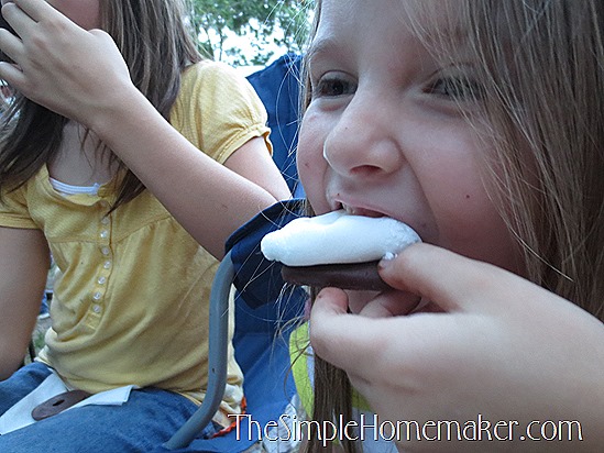 Simple {Nearly} Messless S'mores -- Only two ingredients and a mind-blowing technique!