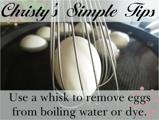 Use a Whisk To Remove Eggs from Boiling Water or Dye Pinnable