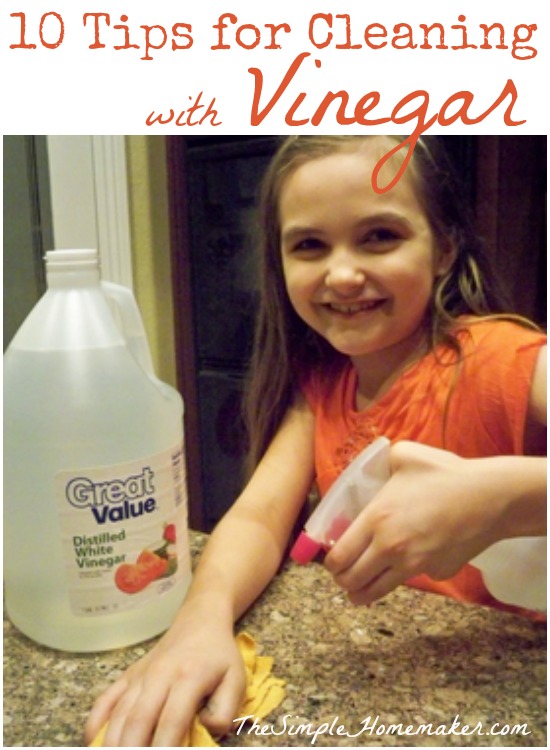 10 Funky Tips for Cleaning with Vinegar -- save time, avoid chemicals