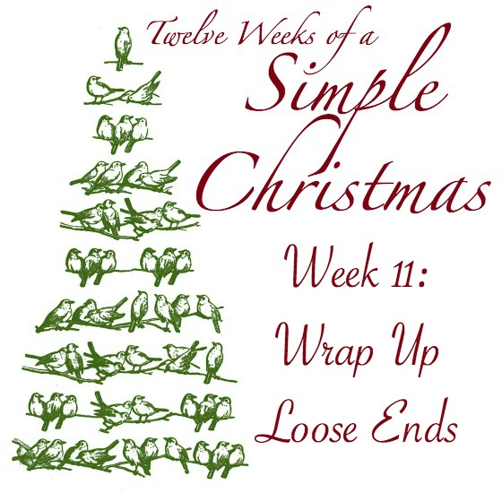 Twelve Weeks of a Simple Christmas — Week 11